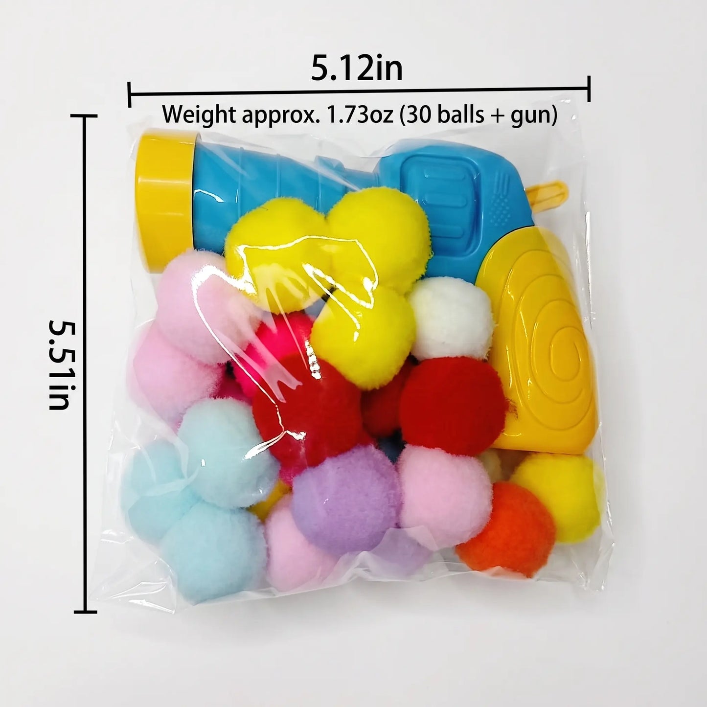 Interactive Cat Toy Launcher Set - Includes 1 Launcher and 30 Plush Balls, Battery-Free Design, Durable for Indoor Exercise and Boredom Relief, Perfect Gift for Kittens and Adult Cats