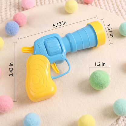 Interactive Cat Toy Launcher Set - Includes 1 Launcher and 30 Plush Balls, Battery-Free Design, Durable for Indoor Exercise and Boredom Relief, Perfect Gift for Kittens and Adult Cats
