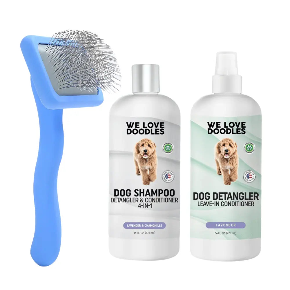 Essential Home Grooming Kit for Clean, Soft, and Tangle-Free Dog Coats