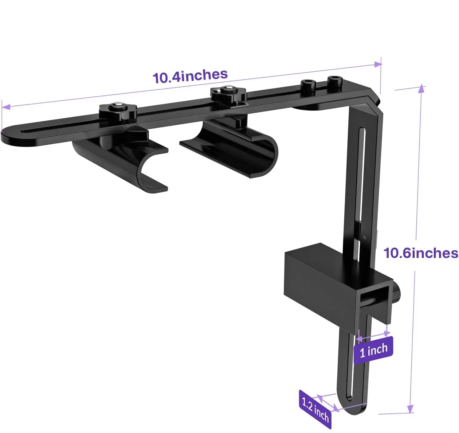 Hygger Universal Aquarium Light Riser - Adjustable Arm Mounting Bracket with Corrosion-Resistant Aluminum Support