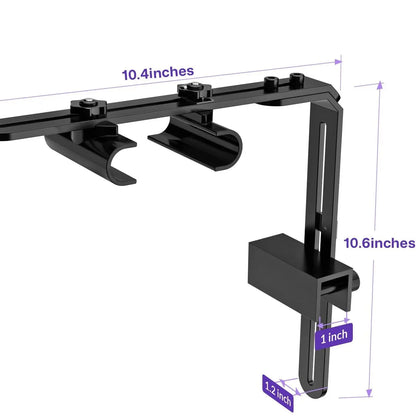 Hygger Universal Aquarium Light Riser - Adjustable Arm Mounting Bracket with Corrosion-Resistant Aluminum Support