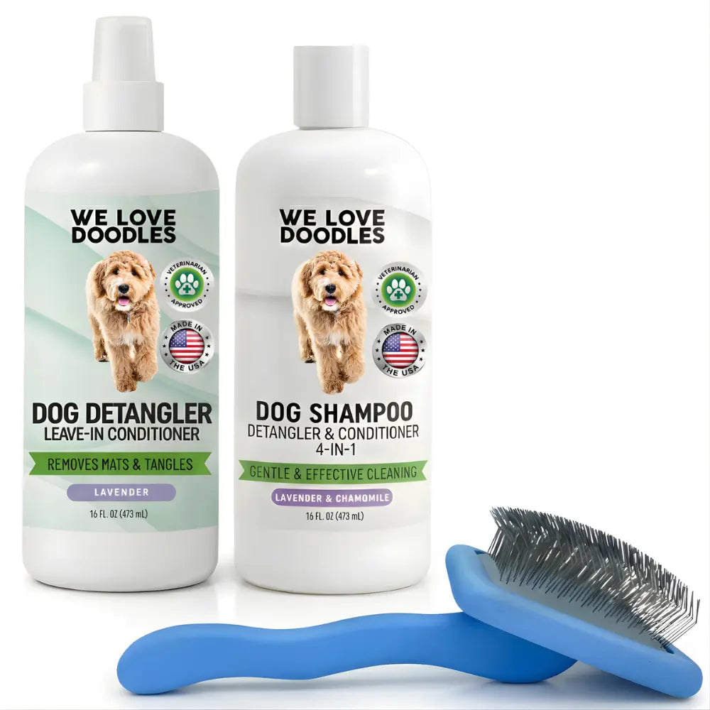 Essential Home Grooming Kit for Clean, Soft, and Tangle-Free Dog Coats