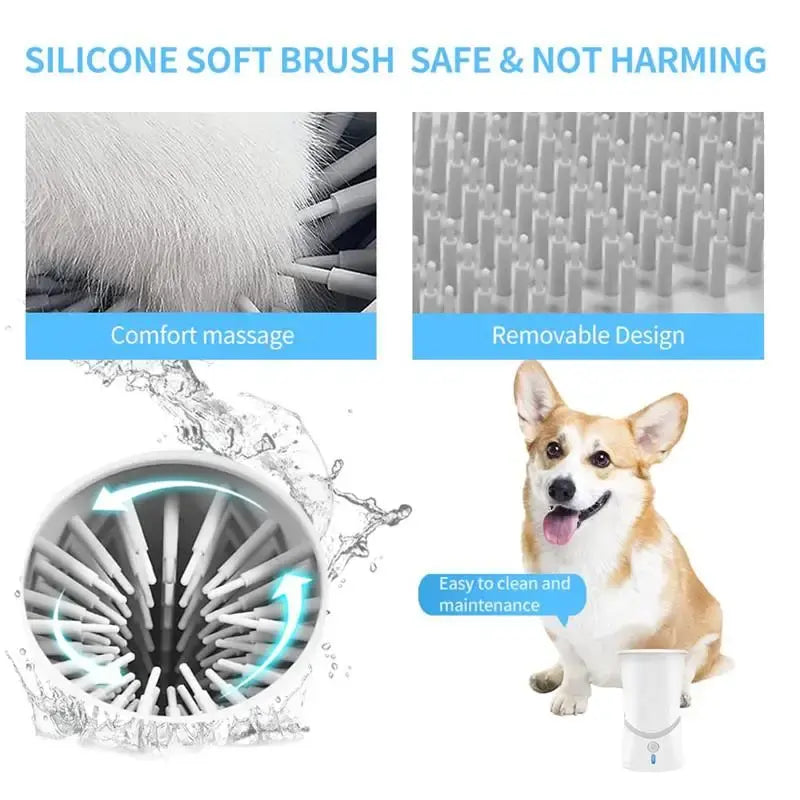 Portable Automatic Dog Paw Cleaner Cup for Small and Medium-Sized Dogs - Silicone Paw Washing Solution